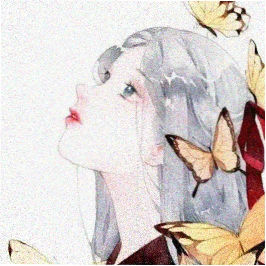 读者头像，抱着笔记本的短发插画人物